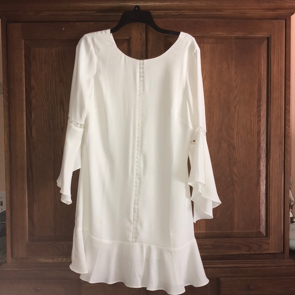 Off white beautiful bell sleeve dress